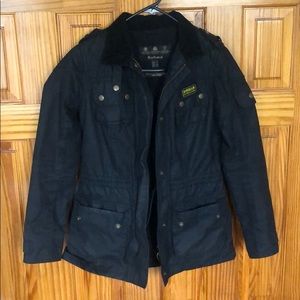 Barbour women’s black field jacket 4